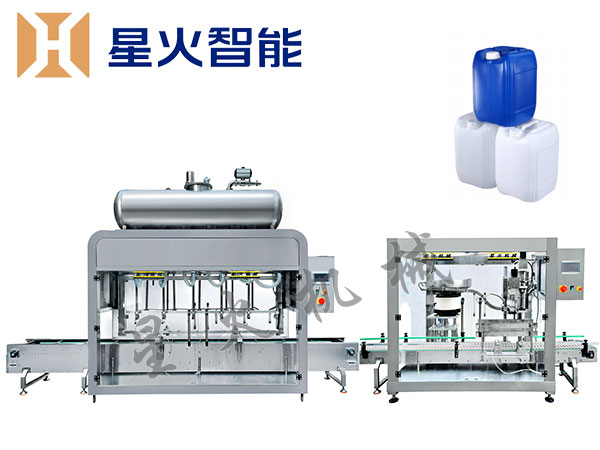 全自动称重灌装旋盖生产线