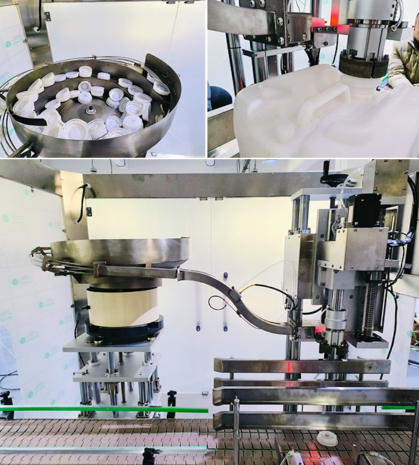 全自动称重灌装旋盖生产线